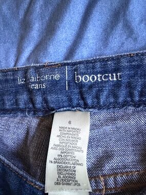 Liz Claiborne Dark Blue Bootcut Jeans